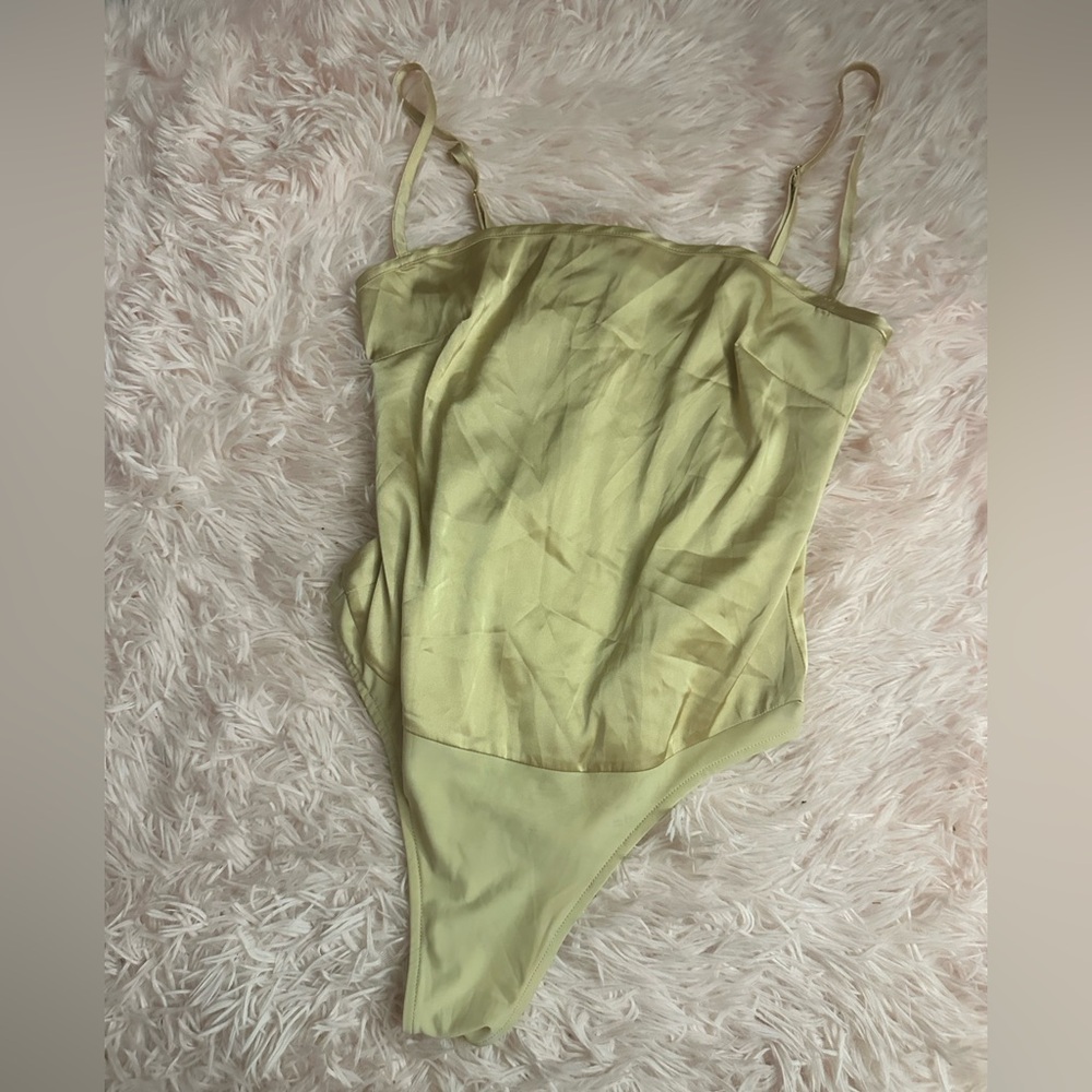 WeWoreWhat gold camisole bodysuit - Picture 3 of 7